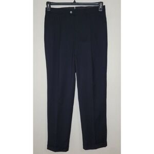 NWT Ermenegildo Zegna Wool Dress Pants 34R Navy Career Luxury Classic Minimalist